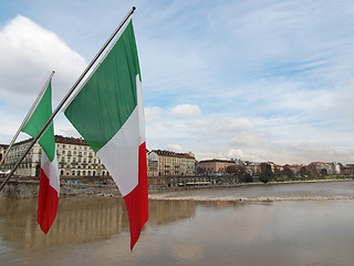Image showing Flags, Turin, Italy