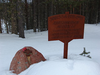 Image showing Finnish soldier's grave