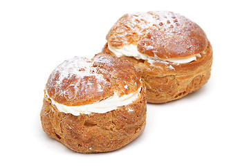 Image showing Two profiteroles