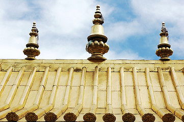 Image showing Golden roofs of a lamasery