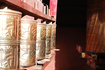 Image showing Prayer wheels