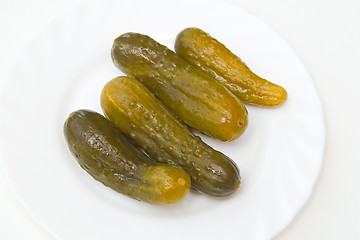 Image showing Pickled cucumbers