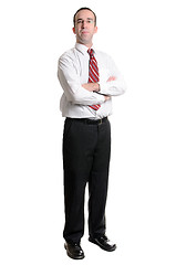 Image showing Businessman On White