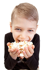 Image showing boy popcorn