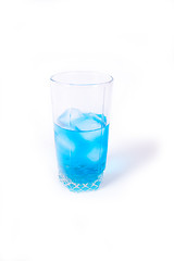 Image showing Glass with a drink and ice