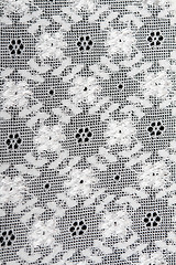 Image showing Background of white lace