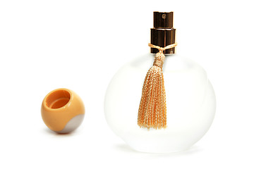 Image showing White perfume bottle