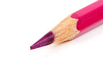 Image showing red pencil closeup