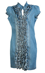 Image showing blue denim dress