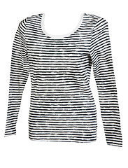 Image showing Female striped clothes