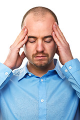 Image showing stressed man