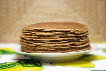 Image showing Pancakes on a plate
