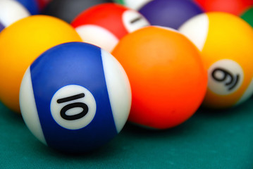 Image showing Billiards balls