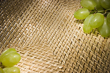 Image showing Background with green grapes