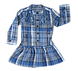 Image showing Blue plaid shirt