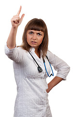 Image showing crazy girl doctor