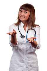 Image showing beautiful young woman doctor
