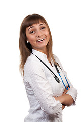 Image showing beautiful young woman doctor