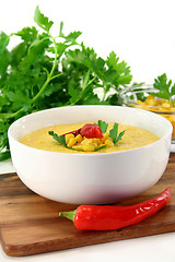 Image showing Corn soup