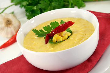 Image showing Corn soup