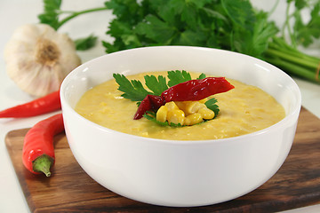 Image showing Corn soup