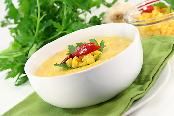 Image showing Corn soup