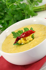 Image showing Corn soup