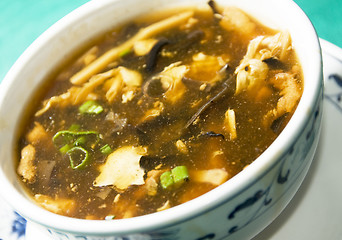 Image showing chinese hot and sour soup