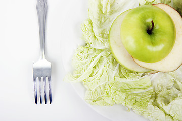 Image showing Plug and salad