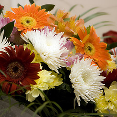 Image showing Celebratory bunch of flowers