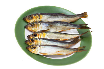 Image showing Golden  Smoke-dried  Fish