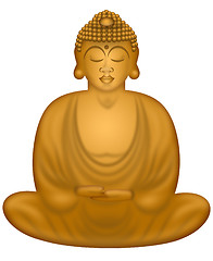 Image showing Zen Buddha in Sitting Position