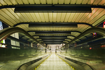 Image showing Escalator Abstract