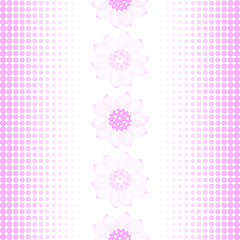 Image showing Repeating pink-white pattern