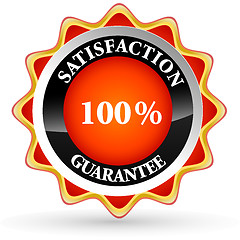 Image showing 100% satisfaction tag