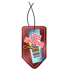 Image showing free shipping tag