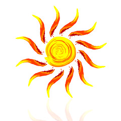 Image showing abstract sun