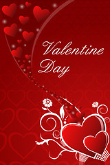 Image showing abstract valentine card