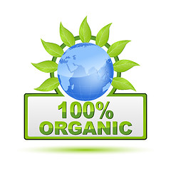 Image showing 100% organic