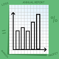 Image showing graph with mathematics icons