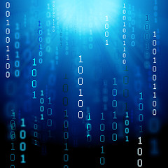 Image showing abstract binary background