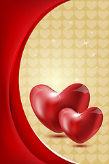 Image showing abstract valentine card