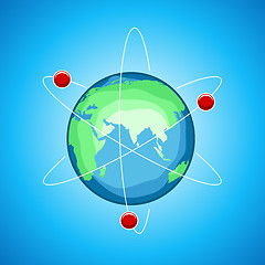 Image showing atom globe