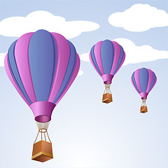 Image showing parachute in sky