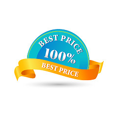 Image showing 100% best price tag