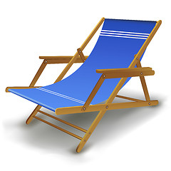 Image showing colorful beach chair