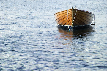 Image showing Boat in Sunset