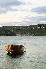 Image showing Boat in Sunset