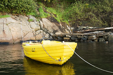 Image showing Yellow Boat