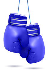 Image showing hanging boxing gloves